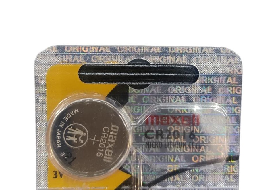 BATERIA / PILA BOTON DE LITIO " CR2016 " UNIDAD 3V REF. CR2016 COD- 736469 MARCA MAXELL