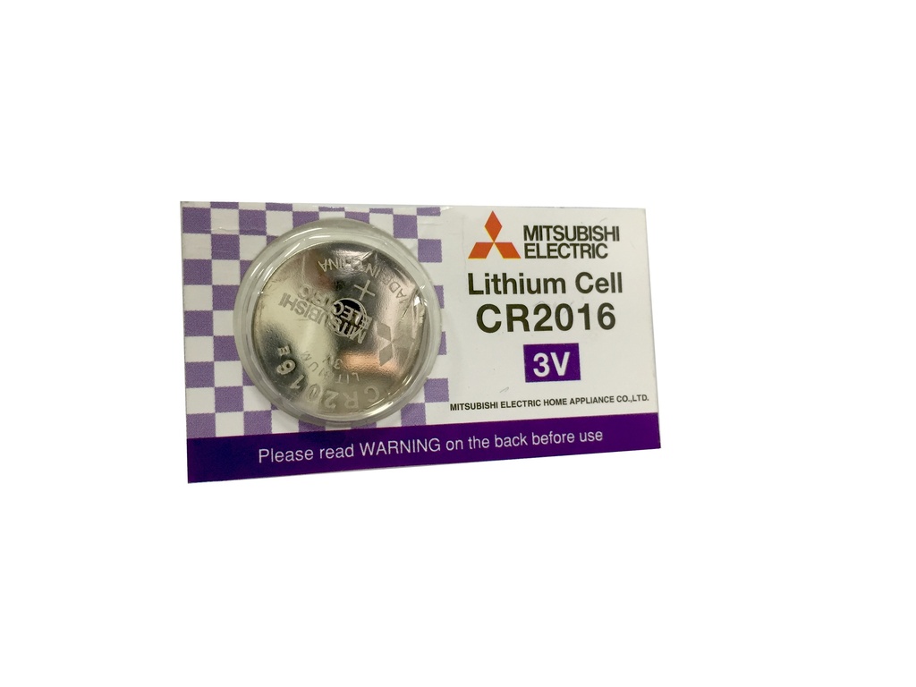 BATERIA / PILA BOTON DE LITIO "CR2016" UNIDAD 3 V REF. CR2016 MARCA MITSUBISHI