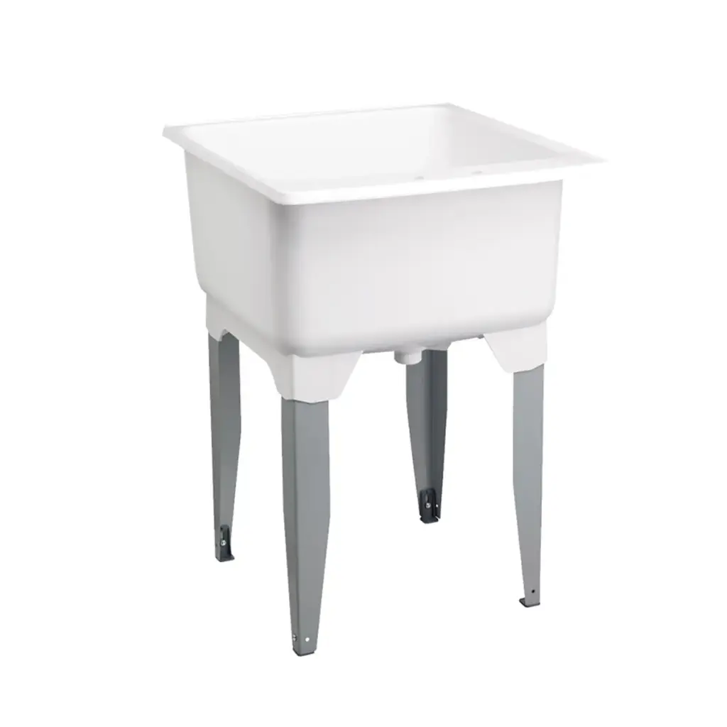 BATEA PLASTICA DE 58,4 X 64 X 84 CM COLOR BLANCA PATAS GRIS REF. BAT-02 COD. 000118 MARCA UNIQUE