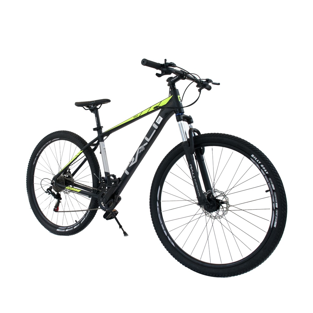 BICICLETA MONTAÑERA 29" MOD. RIO REF. 4 COLOR NEGRO - AMARILLO MARCA RALI