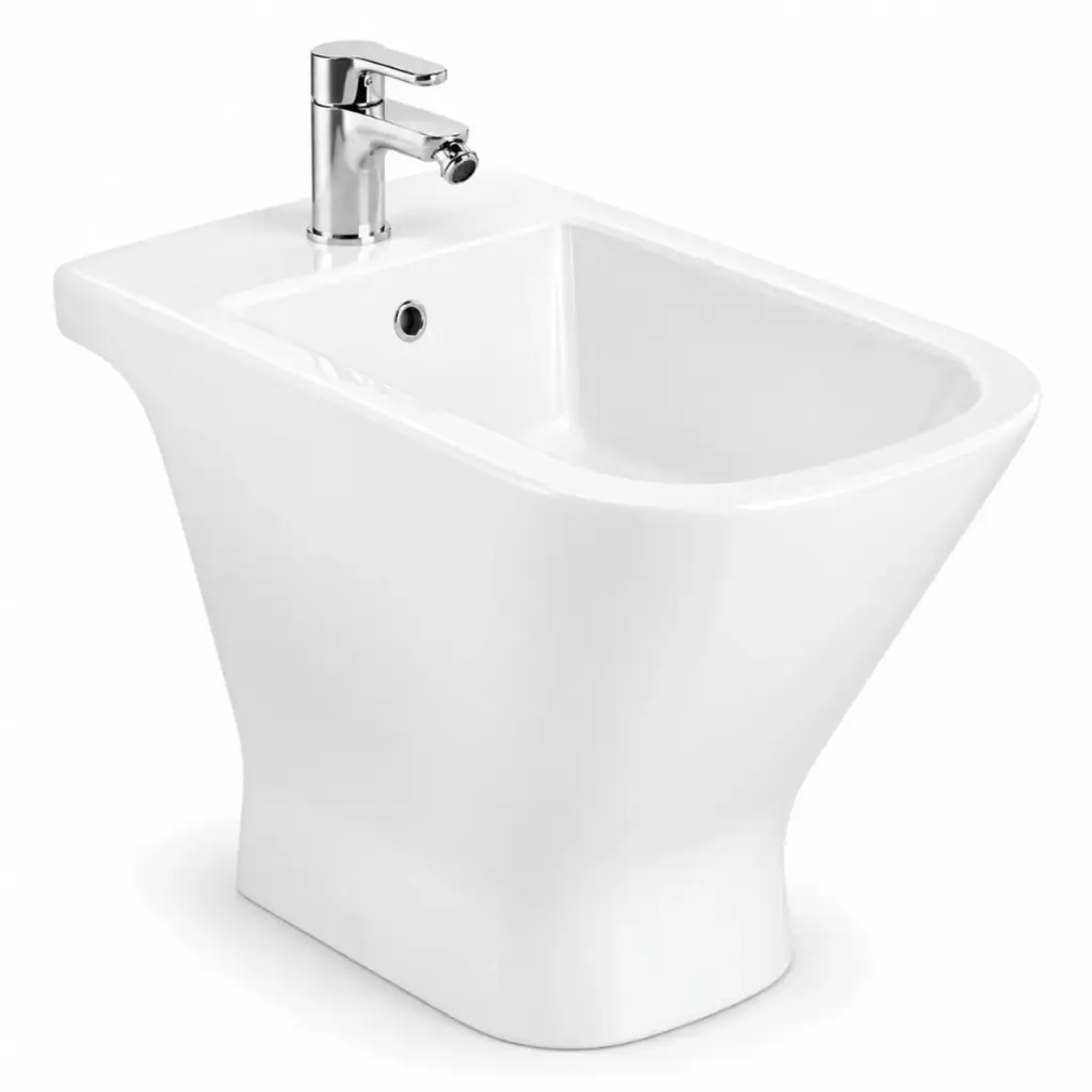 BIDET PIE 44CM X 35 CM X 56 CM BLANCO GAP BIDE COLOR BLANCO BRILLANTE REF. RO-WC0189 MARCA ROCA