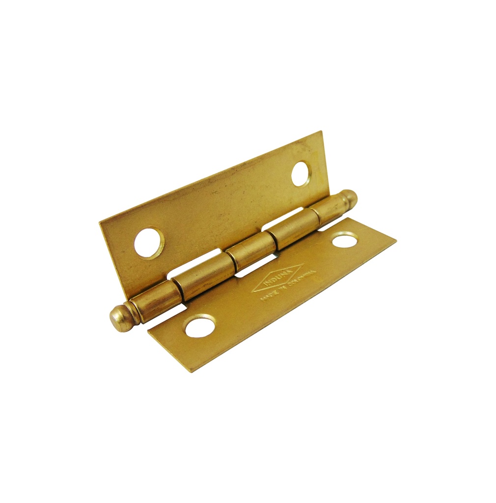 BISAGRA MUEBLE DE 3" LATON CAL 18 CT UNIDAD REF. T1307-069 / 11050064 MARCA INDUMA