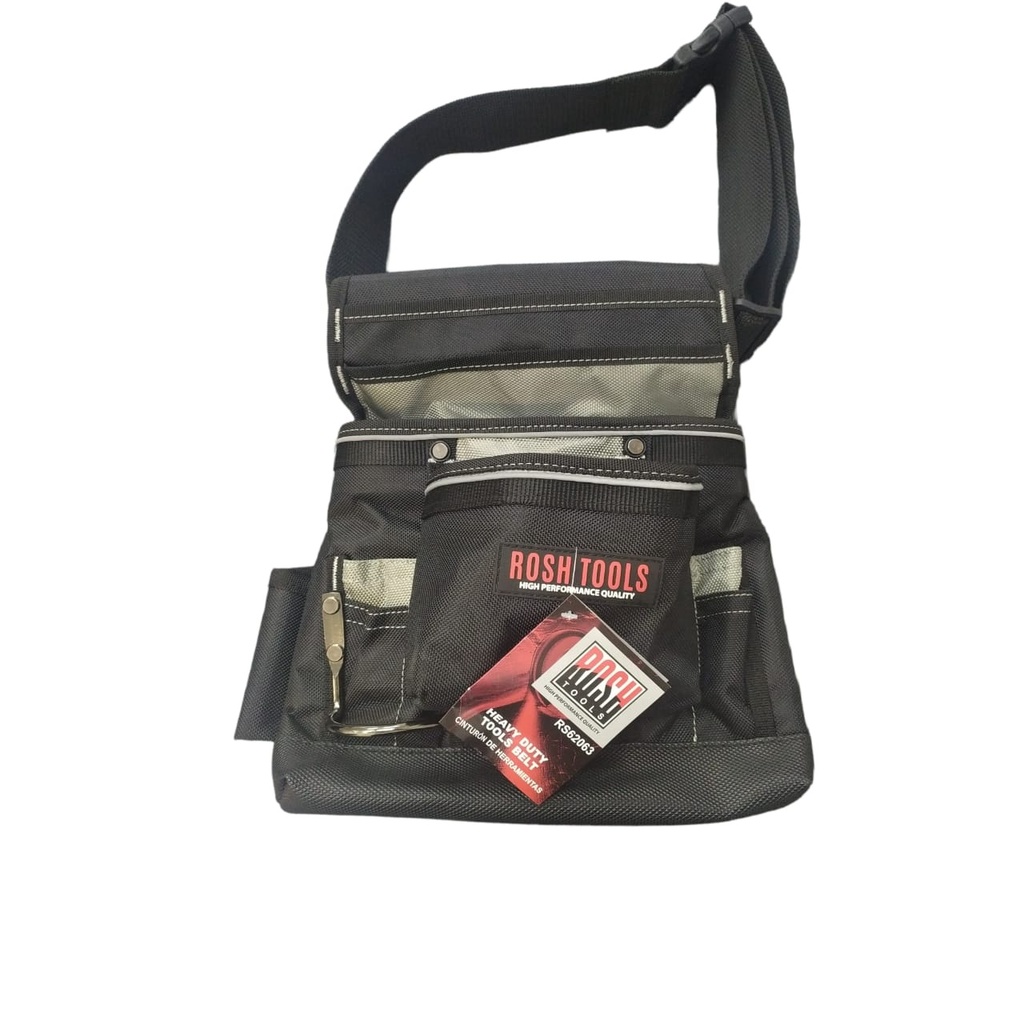 BOLSO PORTA HERRAMIENTAS 12" 4 COMPARTIMIENTOS REF. RS62063 MARCA ROSH TOOLS