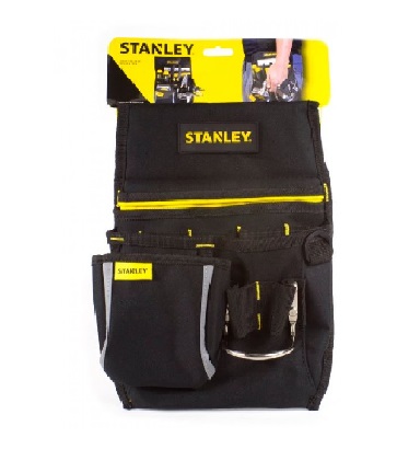 BOLSO PORTA HERRAMIENTAS PARA CONSTRUCCION 11 BOLSILLOS 9-1/2" X 2" REF. 11324 MARCA STANLEY