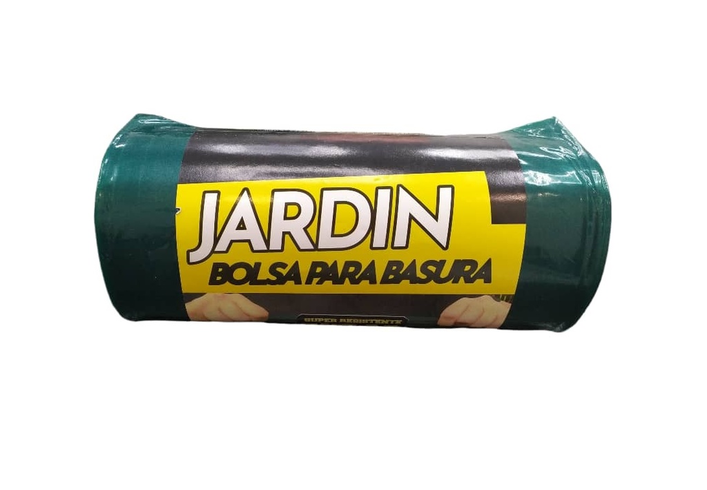 BOLSA PLASTICA VERDE 158 LITROS PARA JARDIN PAQ. 8 UNDS (84 X 129 CM X 65 MIC) REF. 158010 TAJANARA