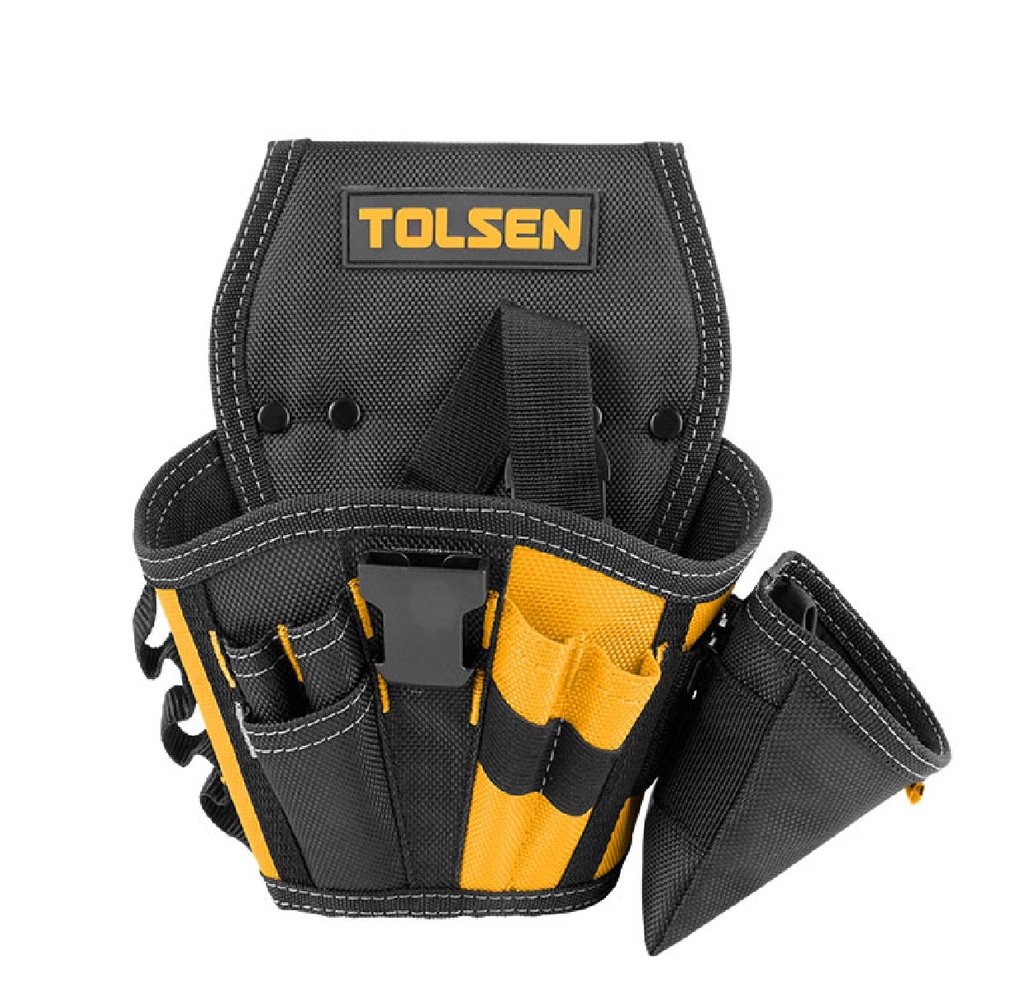 BOLSO PARA HERRAMIENTAS 13 BOLSILLO Y PRESILLA MATERIAL PVC IMPERMIABLE REF: 20125 MARCA TOLSEN