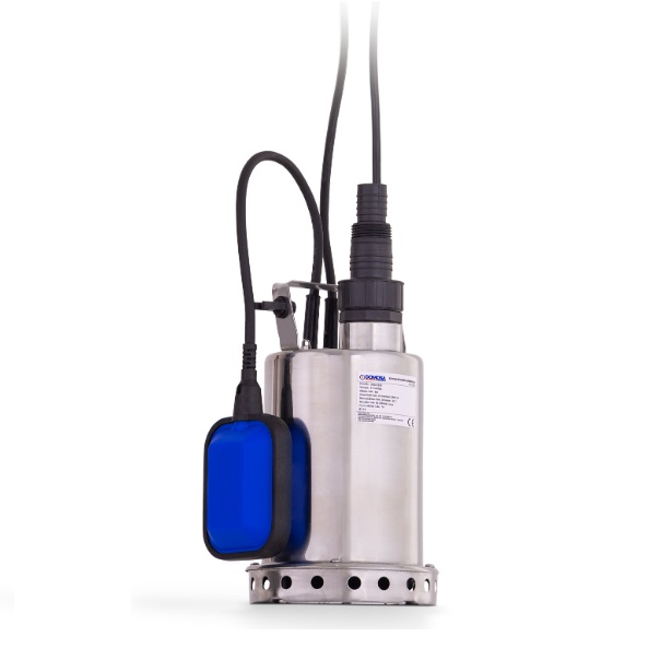 BOMBA SUMERGIBLE DE 0.5 HP 1 1/2" 115 V AGUAS LIMPIAS ACERO INOX. REF. 25-DSA-055S MARCA DOMOSA