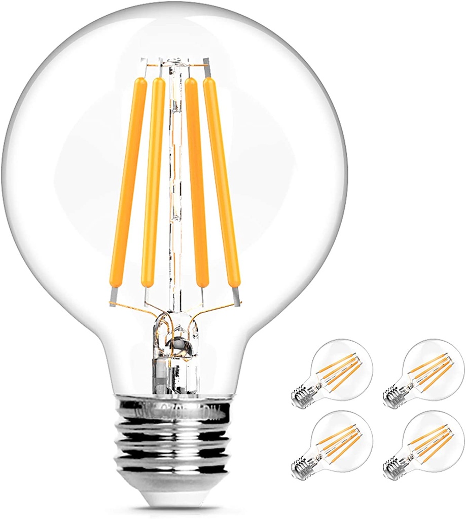BOMBILLO LED VINTAGE G25 10W E27 2700K UNIDAD REF. X002HZLZ3D MARCA EDISON