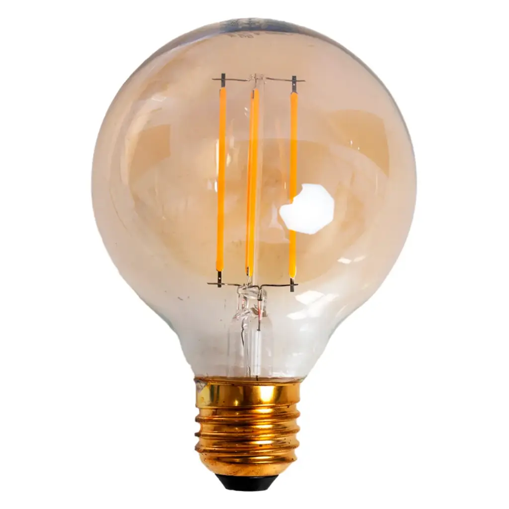 BOMBILLO LED VINTAGE DIMERIZABLE G25 7.5 W 2.200 K E27 110 V MOD.G25VTG-K COD.301123 MARCA HEA LIGHT