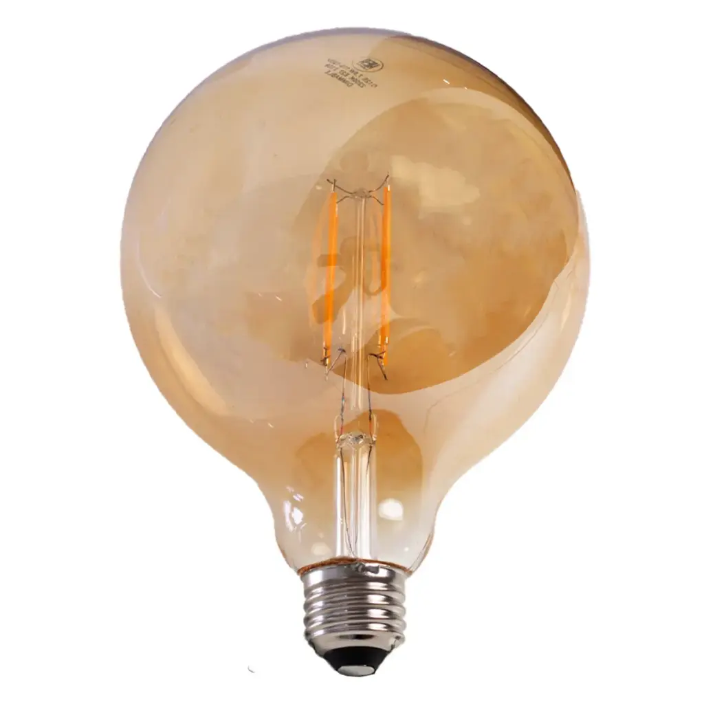 BOMBILLO LED VINTAGE DIMERIZABLE G125 7.5W 2.200K E27 110V REF. BOM03095 COD. 001102 MARCA HEA LIGHT
