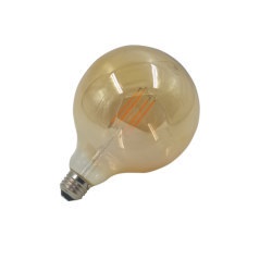 BOMBILLO LED VINTAGE DIMERIZABLE G125 7.5W 2.200K E27 110V REF. BOM03095 COD. 001102 MARCA HEA LIGHT