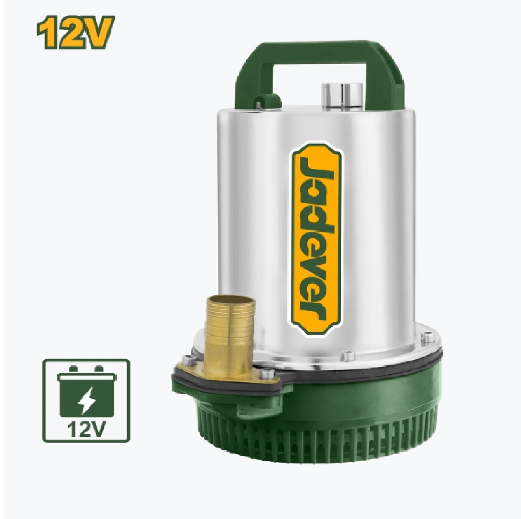 BOMBA SUMERGIBLE PLAST. A/LIMP 1" 0.2 HP 170W 12 V 10 MTS REF. JDWPQDC12 / 218209 MARCA JADEVER