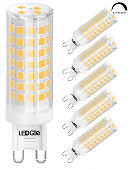 BOMBILLO LED TIPO G9 8W 3000K DIMEABLE K 88LEDS 700LM REF. G9-2835-88LED / X002JY2G5D MARCA LEDGLE