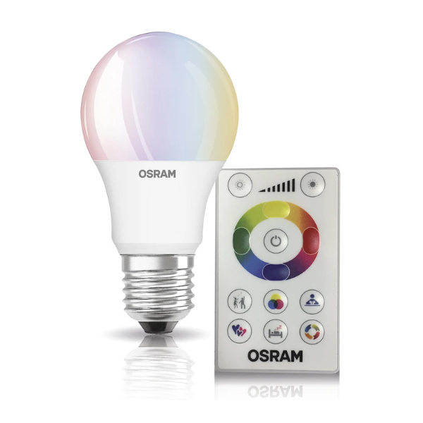 BOMBILLO BULBO A60 RGB CON CONTROL 7,5W E27 REF. 86281 / 178045 / 7015055 LEDVANCE OSRAM