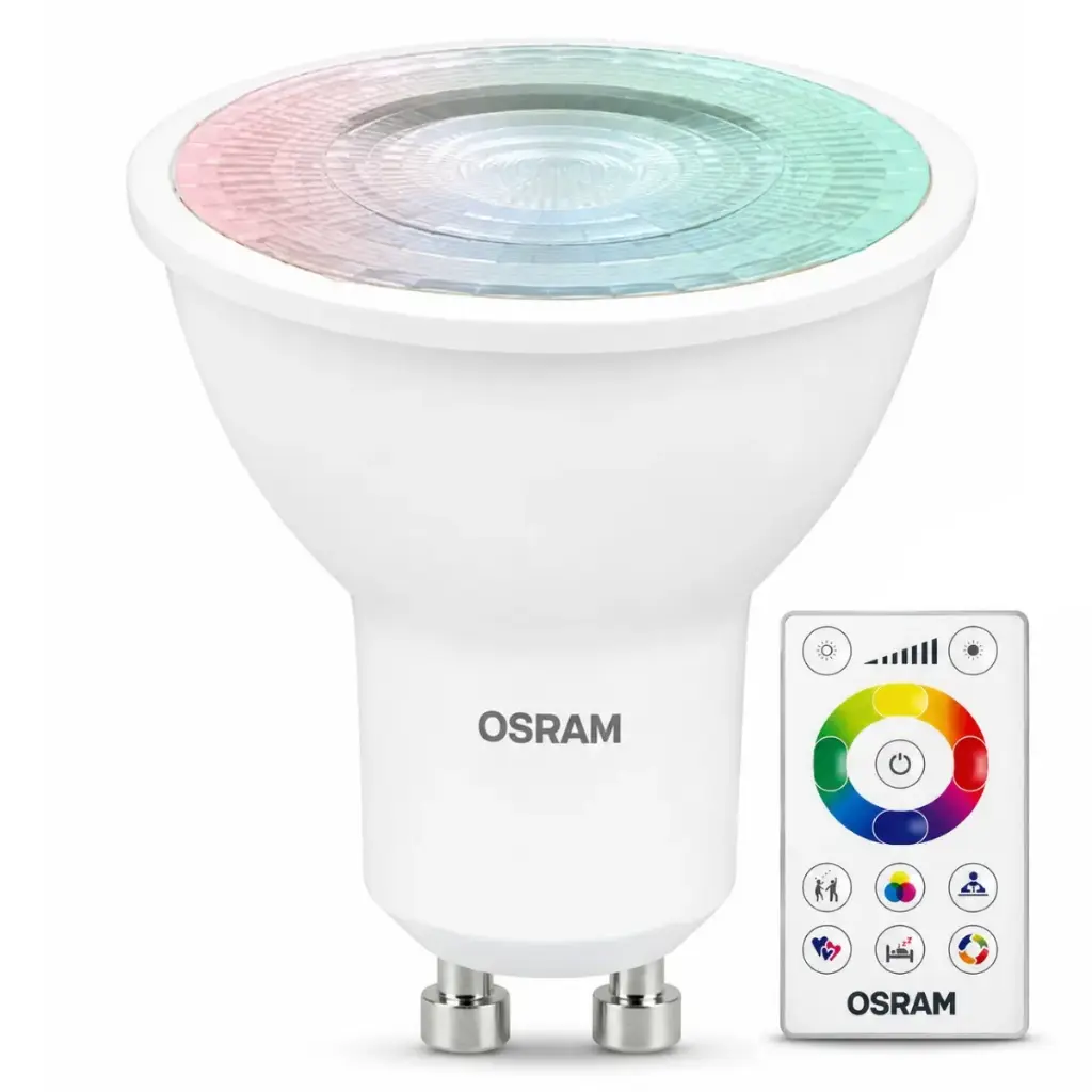 BOMBILLO DICROICO GU10 RGB SMART A CONTROL 4,5W 250 LM REF. 88066 / 257252 / 7015818 LEDVANCE OSRAM