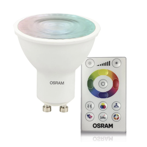 BOMBILLO DICROICO GU10 RGB SMART A CONTROL 4,5W 250 LM REF. 88066 / 257252 / 7015818 LEDVANCE OSRAM