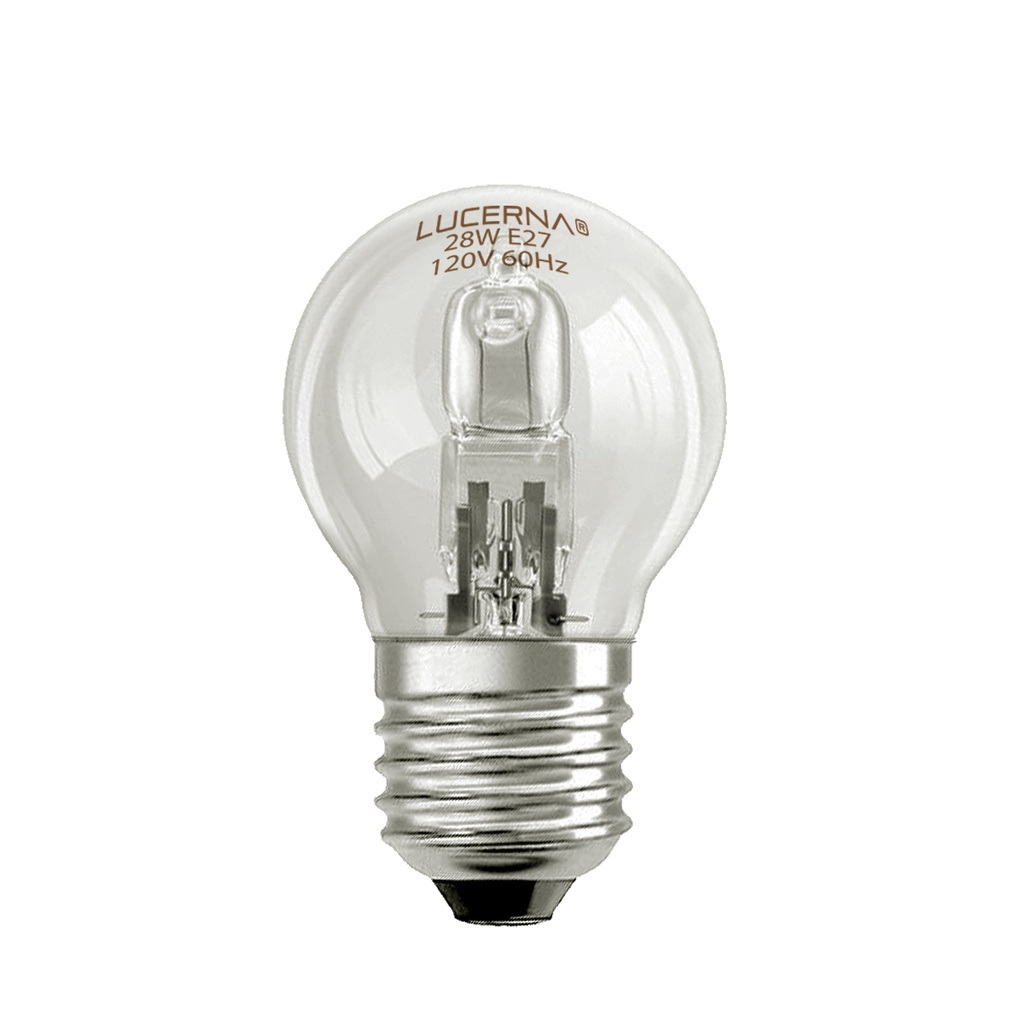 BOMBILLO HALOGENO TIPO MINI BULBO 28 W E27 3000 K REF. 28WE27 (8896284) MARCA LUCERNA