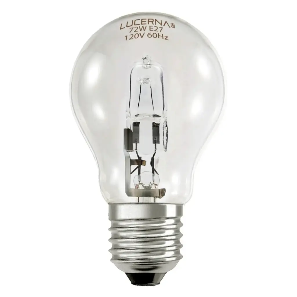 BOMBILLO HALOGENO TIPO BULBO 72 W E27 3000 K REF. (886246) MARCA LUCERNA