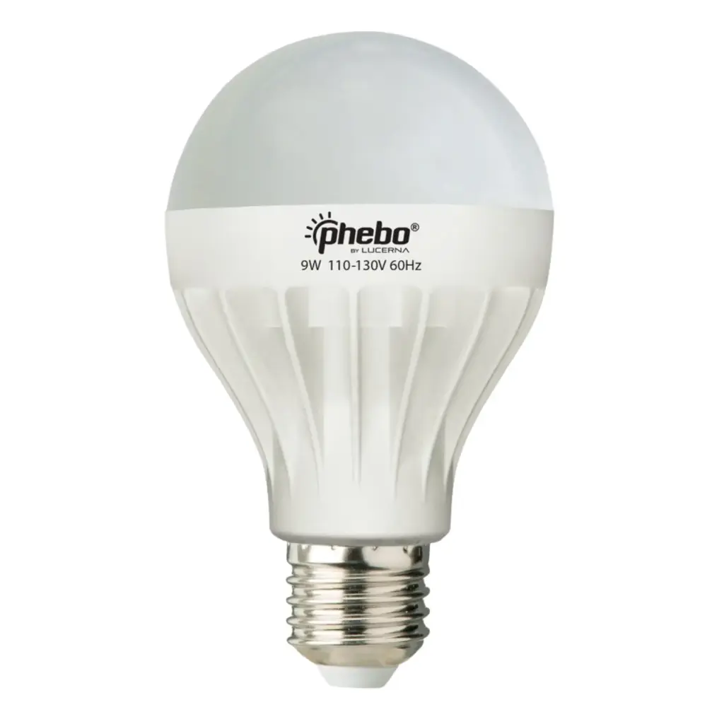 BOMBILLO LED TIPO BULBO 9 W E27 6500 K (LUZ FRIA) MULTV 100 - 240 V REF. 726676 MARCA LUCERNA