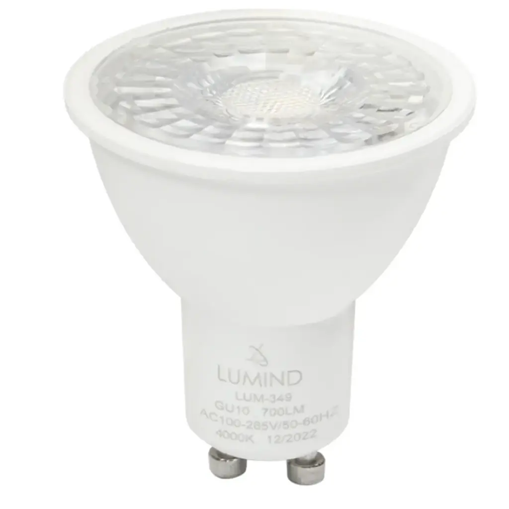 BOMBILLO DICROICO LED GU10 8 W 4000 K 700 LM 100-265V REF. LUM-349 MARCA LUMIND