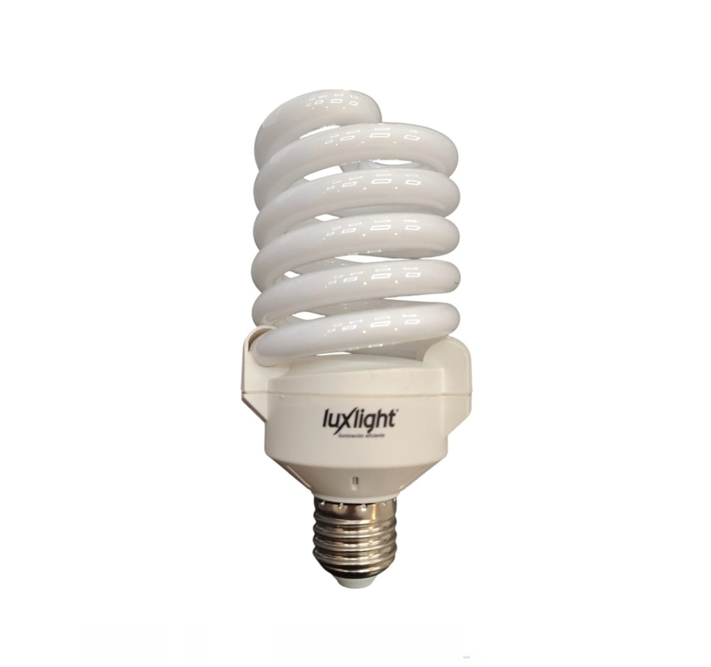 BOMBILLO AHORRADOR ESPIRAL T3 45 W E27 REF. 10014 MARCA LUXLIGHT