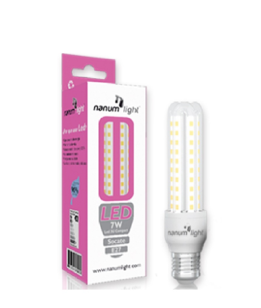 BOMBILLO LED TIPO 4U 15W 6500K E27 REF. 202057328 COD. 573289 MARCA NANUM LIGHT