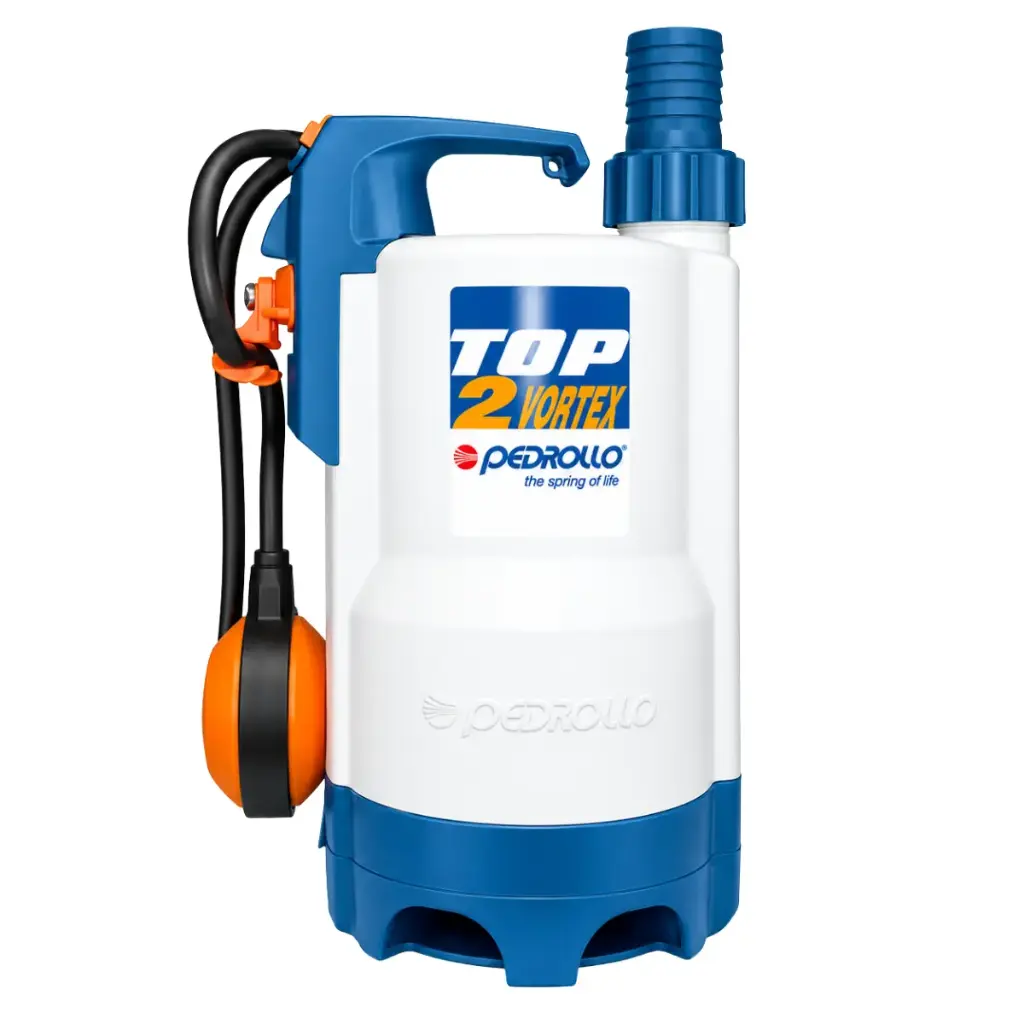 BOMBA SUMERGIBLE DRENAJE 1/2HP 1 1/4" 110-220V TOP2 VORTEX REF. 60BD013M05-1 MARCA PEDROLLO
