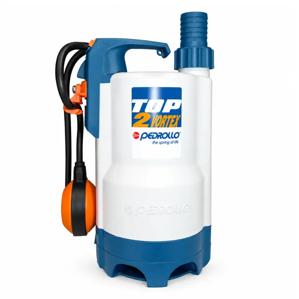 BOMBA SUMERGIBLE DRENAJE 1/2HP 1 1/4" 110-220V TOP2 VORTEX REF. 60BD013M05-1 MARCA PEDROLLO