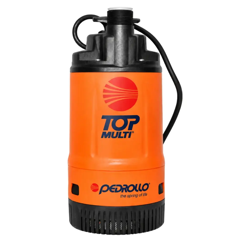 BOMBA SUMERGIBLE DRENAJE 0.75 HP 110V 80 LTS ALTURA 10MT REF 60BSD1007-2 TOP MULTI 2 MARCA PEDROLLO