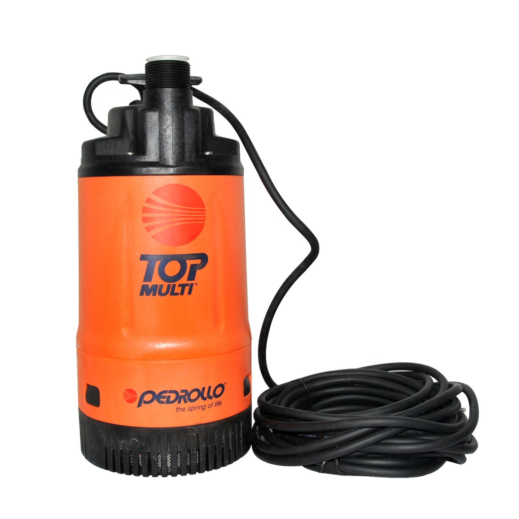 BOMBA SUMERGIBLE DRENAJE 0.75 HP 110V 80 LTS ALTURA 10MT REF 60BSD1007-2 TOP MULTI 2 MARCA PEDROLLO