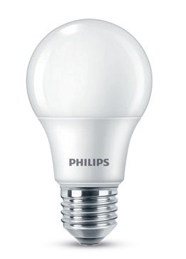 BOMBILLO LED TIPO BULBO 8 - 50W E27 100-130V 6500K 550LM ECO HOME REF. 929002324597 MARCA PHILIPS