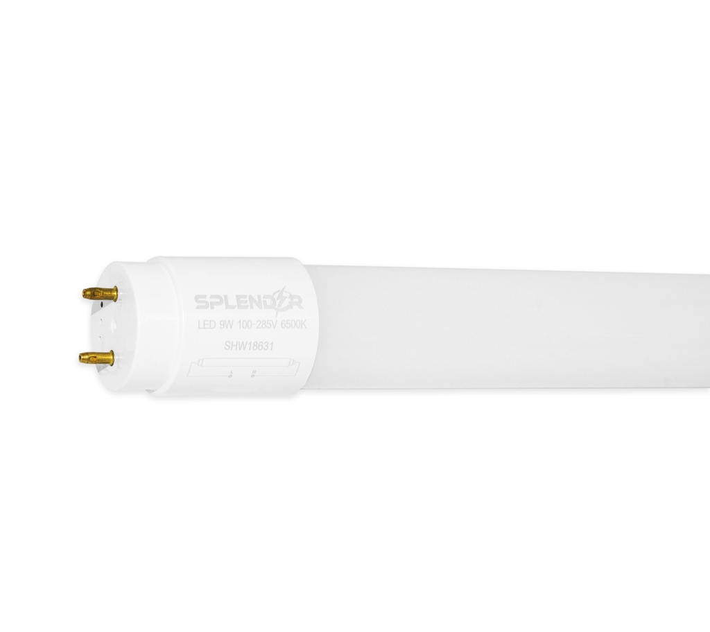 BOMBILLO LED T8 60 CM 9 W 100 V - 285 V 6500 K BF REF. 111309 MARCA SPLENDOR