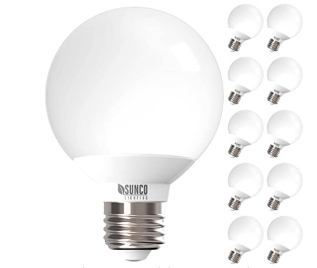 BOMBILLO TIPO GLOBO 6 W E27 3000 K 450 LM REF. SCG2510PK3K MARCA SUNCO