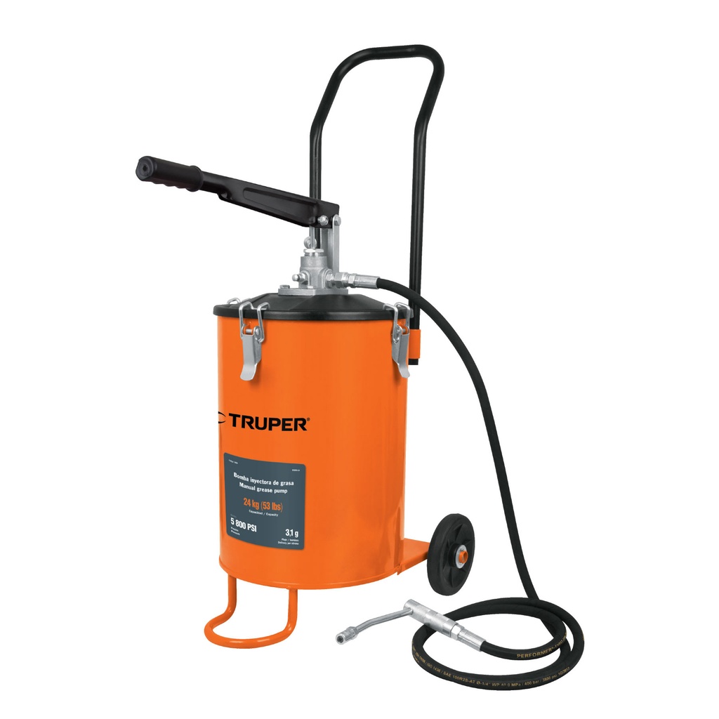 BOMBA INYECTORA DE GRASA 24 KG MOD. BOMIN-24 REF.16850 MARCA TRUPER