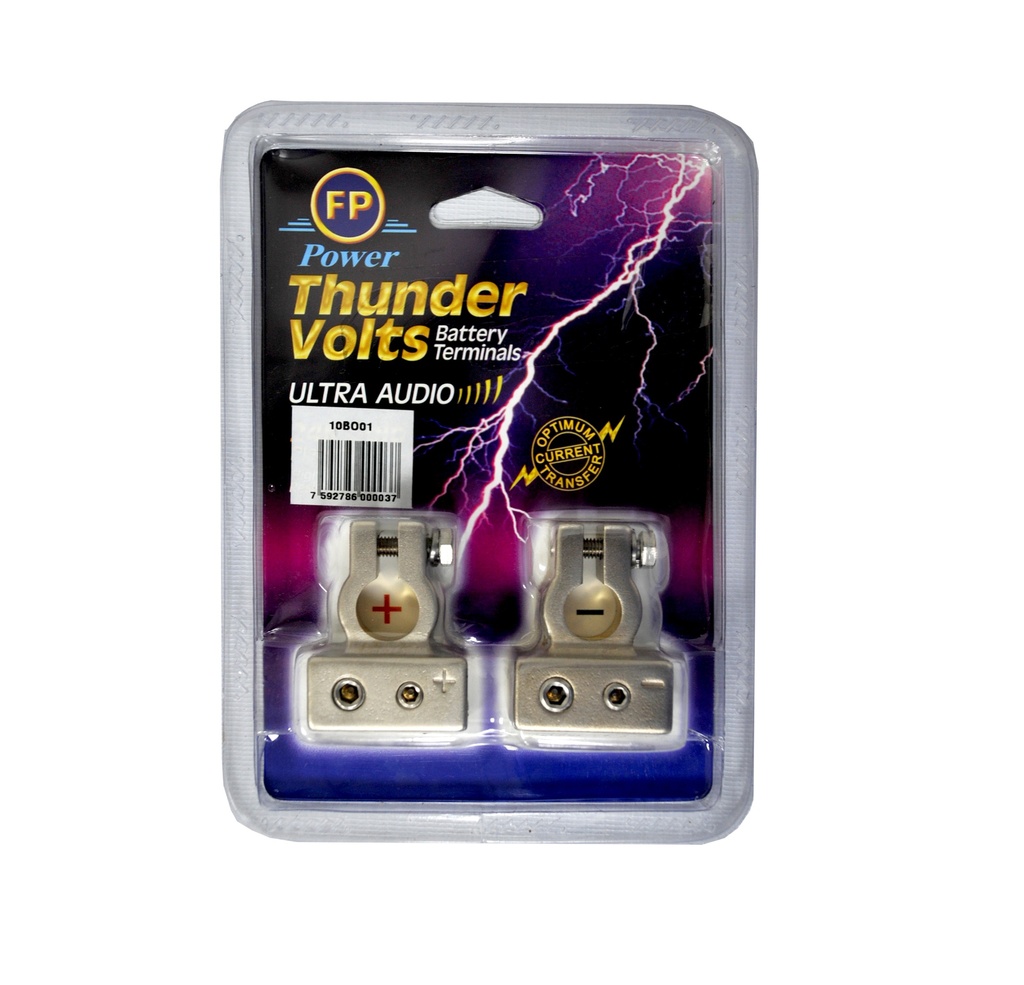 BORNE PARA ULTRA AUDIO THUNDER VOLTS ( + & - ) ( PAR - 2 PZAS ) REF. 10BO01 MARCA FP