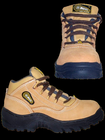 BOTA DE SEGURIDAD TALLA 37 SUELA POLIURET. C/PUNT. PIEL NOBUCK DAMA COLOR MIEL REF. 1001/BD ORUGA
