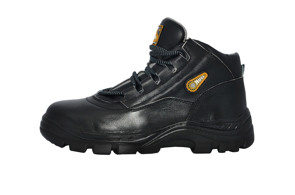 BOTA DE SEGURIDAD TALLA 41 DE NAPA NEGRO SUELA POLIURET. CON PUNTERA REF. 1001-B MARCA ORUGA