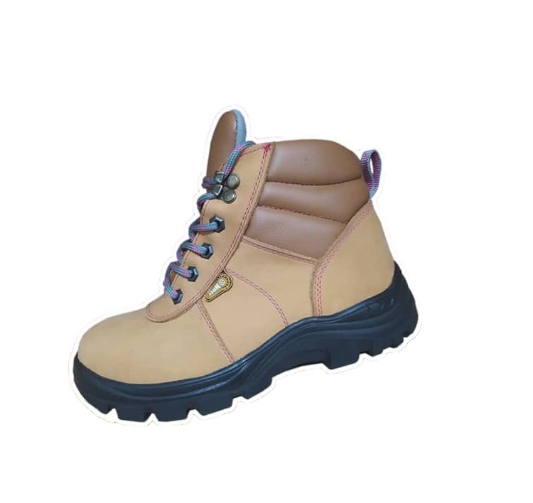 BOTA DE SEGURIDAD TALLA 37 SUELA POLIURET. C/PUNT. PIEL NOBUCK COLOR MIEL REF. 1007/BD ORUGA