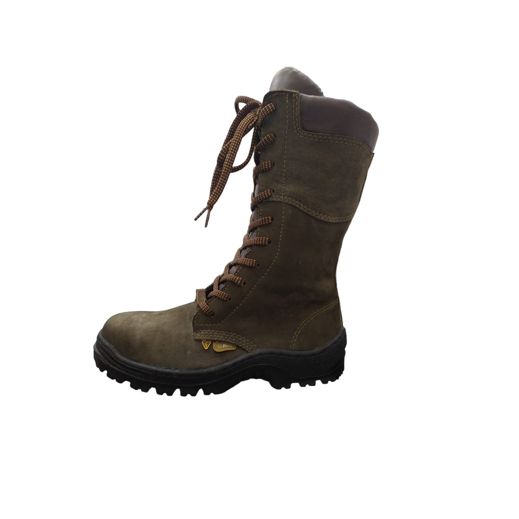 BOTA DE SEGURIDAD MONTAÑERA TALLA 41 NOBUCK MARRON SUELA POLI. CON PUNTERA REF. 1020-B MARCA ORUGA