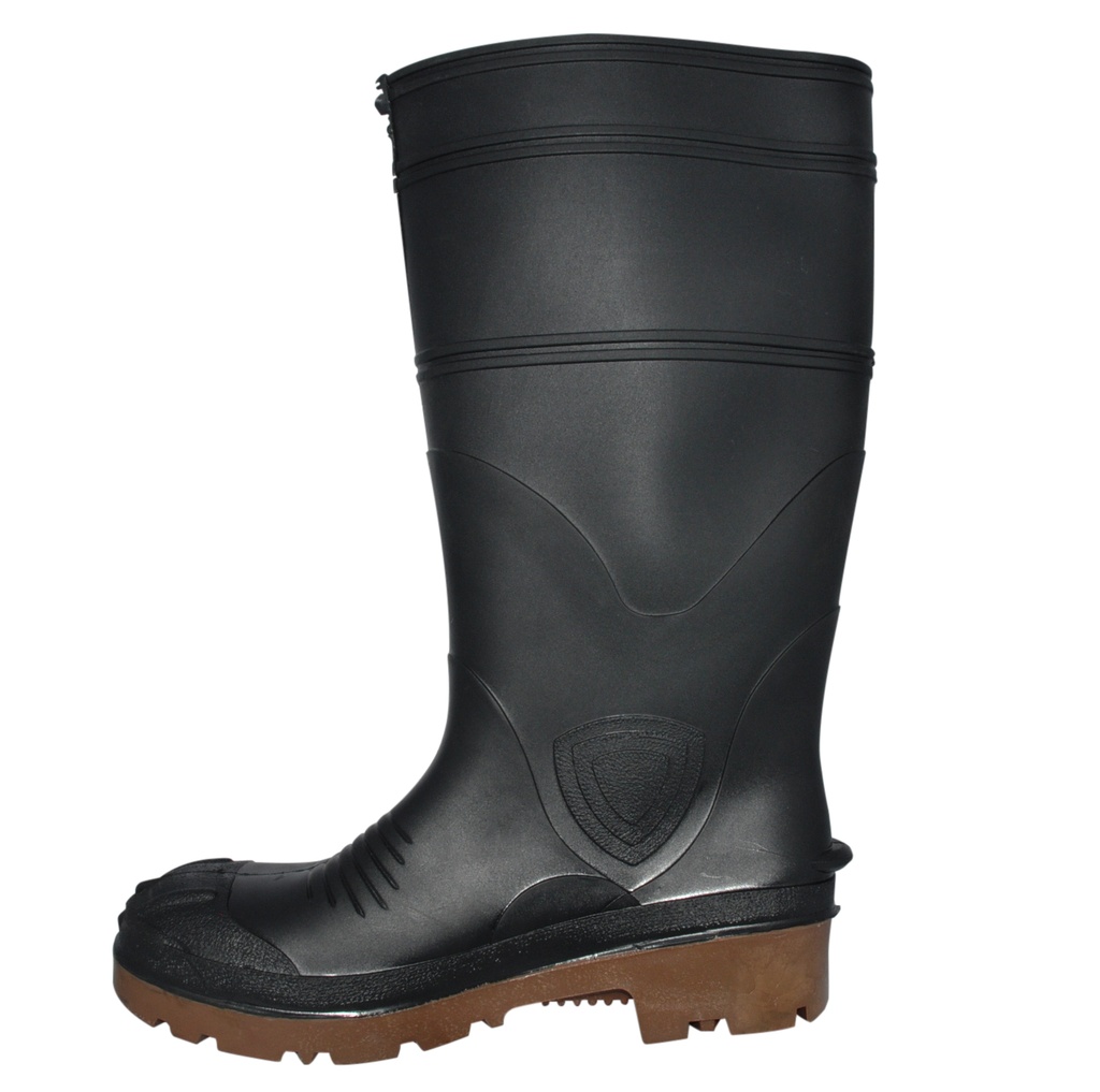 BOTA DE GOMA / PVC MARCA SEABOOTS CAÑA LARGA C/PUNTERA Y PLANTA ACERO NEGRO REF. 511 TALLA 40 (PAR)