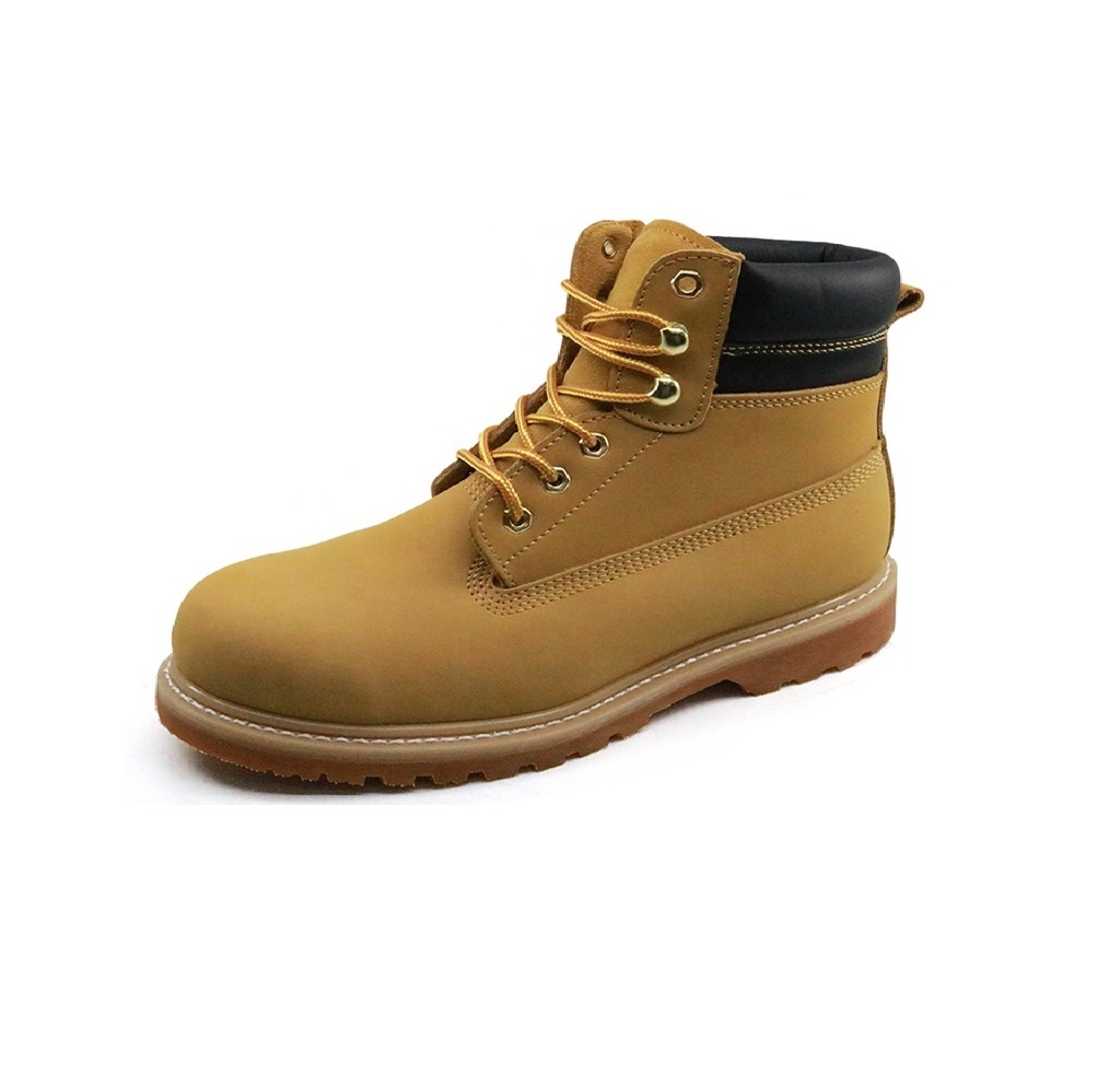 BOTA / BOTIN TALLA 41 SUELA POLIURET. S/PUNTERA PIEL NOBUCK COLOR AMARILLO REF.GY011 TIGER MASTER