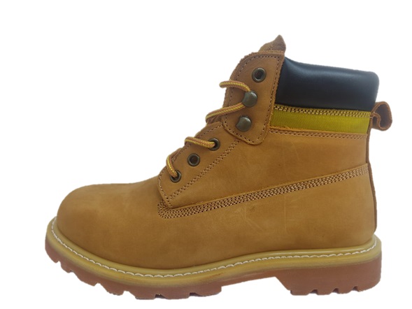 BOTA / BOTIN TALLA 43 SUELA POLIURET. S/PUNTERA PIEL NOBUCK COLOR AMARILLO REF GY011 TIGER MASTER