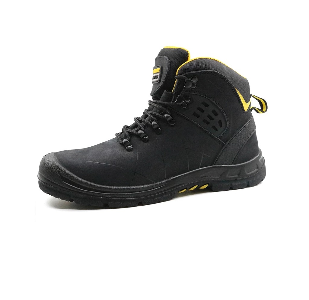 BOTA DE SEGURIDAD TALLA 45 SUELA POLIU C/PUNT PIEL NOBUCK NEGRO REF. TH3004 MARCA RU2S TIGER MASTER