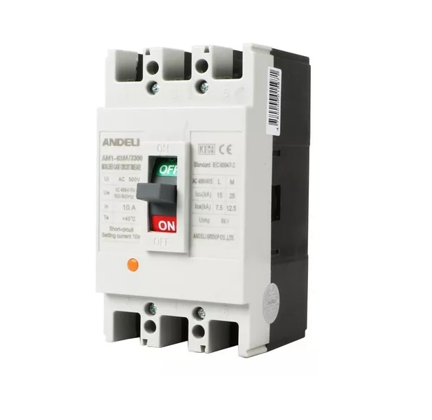 BREAKER 3 X 100 AMP CAJA MOLDEADA SERIE AM1 REF. AM1-125M-100A-3 MARCA ANDELI