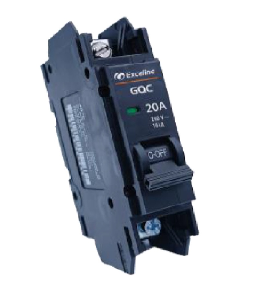 BREAKER SUPERFICIAL 1 X 20 A REF. GQC-20A-1 COD. 007353 MARCA EXCELINE
