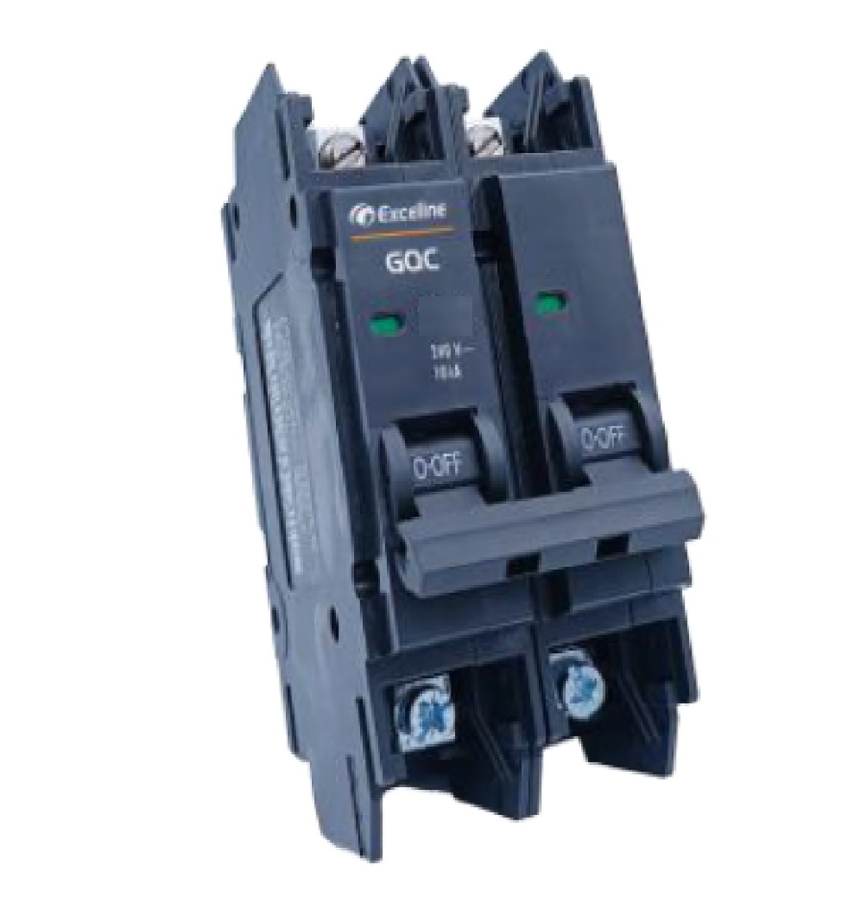 BREAKER SUPERFICIAL 2 X 20 A REF. GQC-20A-2 COD. 007387 MARCA EXCELINE
