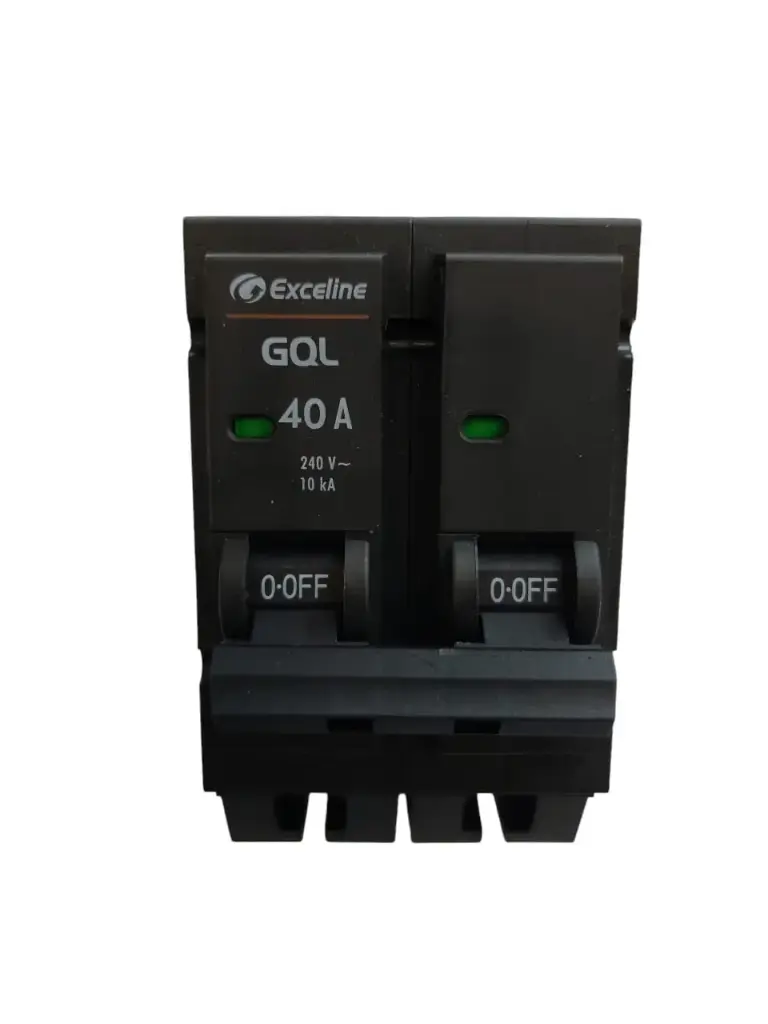 BREAKER PARA EMPOTRAR 2 X 40 A REF. GQL-40A-2 / 007448 MARCA EXCELINE