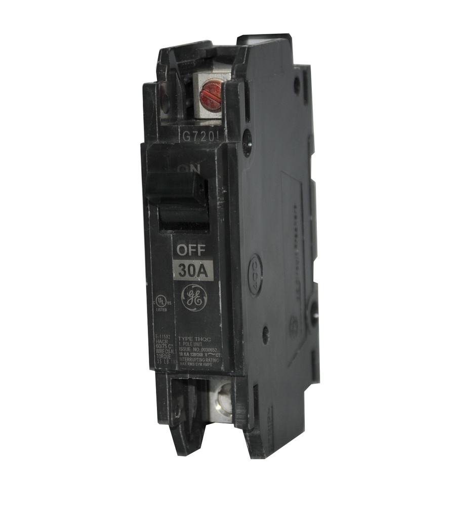 BREAKER SUPERFICIAL DE 1 X 30 AMP TIPO TQC1130WL MARCA GENERAL ELECTRIC