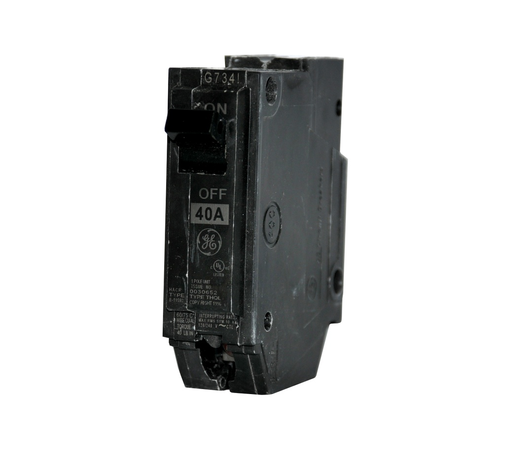 BREAKER PARA EMPOTRAR DE 1 X 40 AMP TIPO THQL1140 MARCA GENERAL ELECTRIC