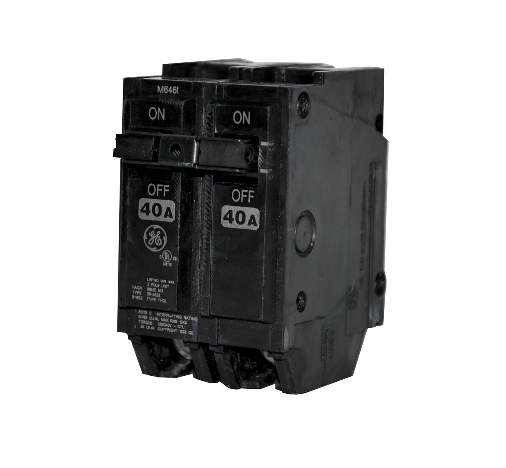 BREAKER PARA EMPOTRAR DE 2 X 40 AMP TIPO TQL2440B MARCA GENERAL ELECTRIC